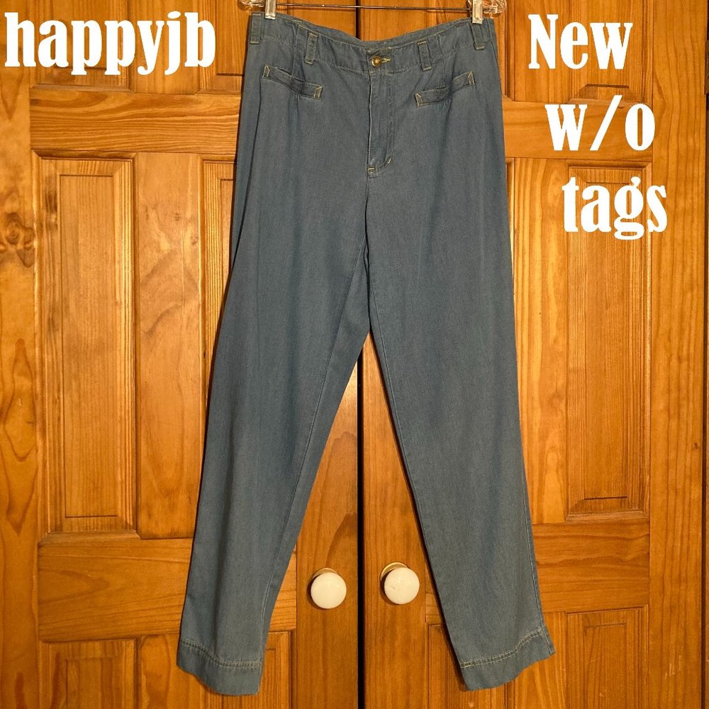 NWOT Liz Claiborne Lizwear Vintage 90s Soft Denim High Rise Jeans Blue Size 14